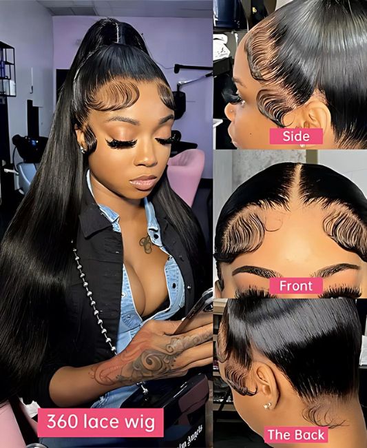 360 full lace wig human hair