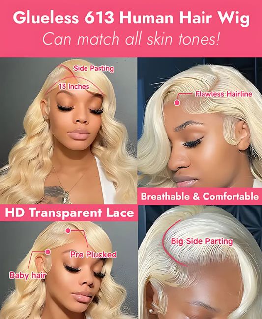 613 full lace wig human hair