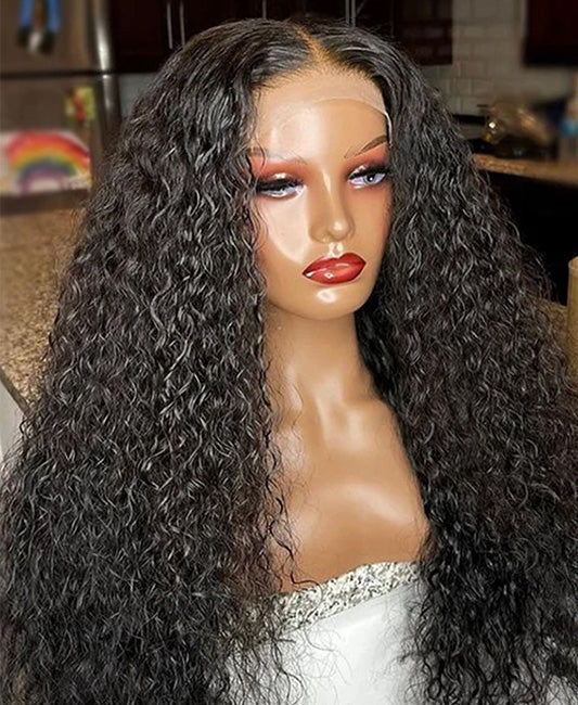 Curly full lace wigs human hair