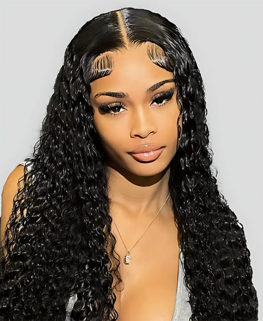 Curly full lace wigs human hair