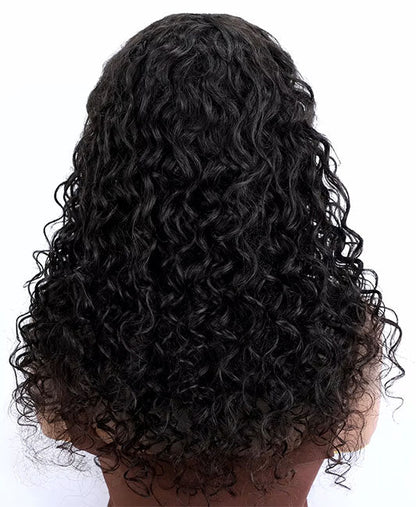 Curly u part wig human hair