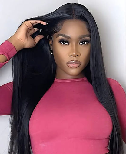 Glueless lace front human hair wigs