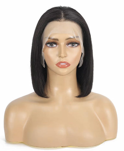 Short human hair lace front wigs