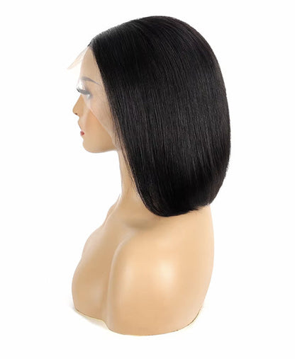 Short human hair lace front wigs